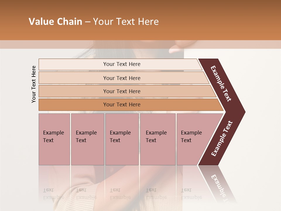 Happy Pretty Behind PowerPoint Template