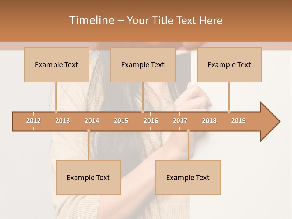Happy Pretty Behind PowerPoint Template