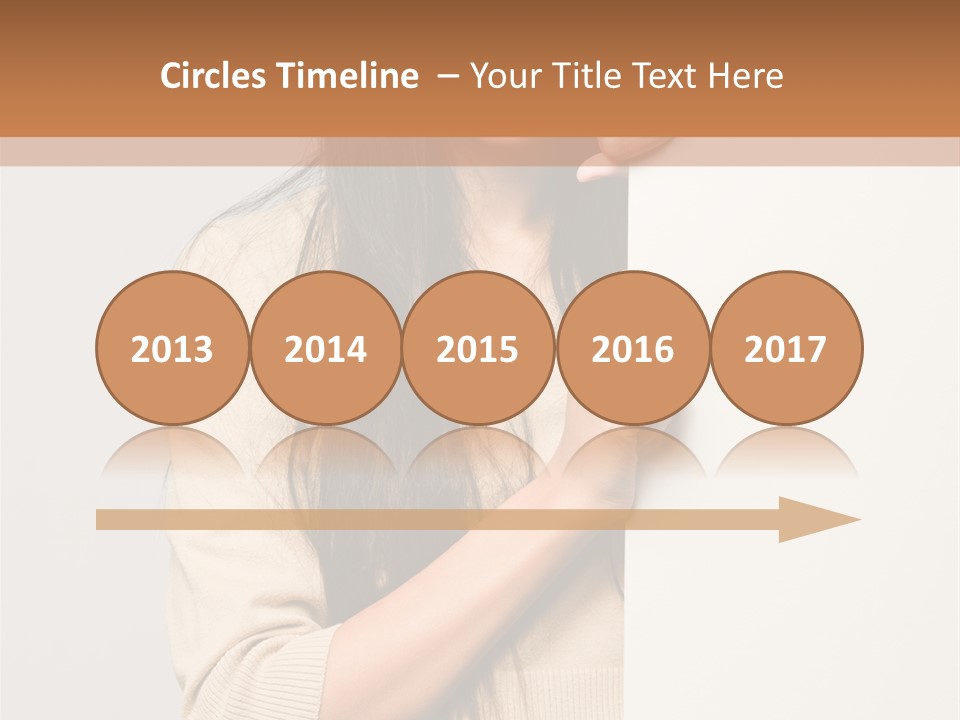 Happy Pretty Behind PowerPoint Template