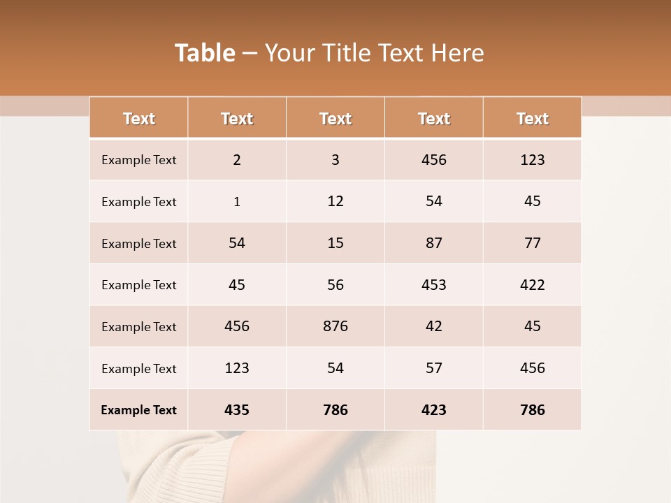 Happy Pretty Behind PowerPoint Template