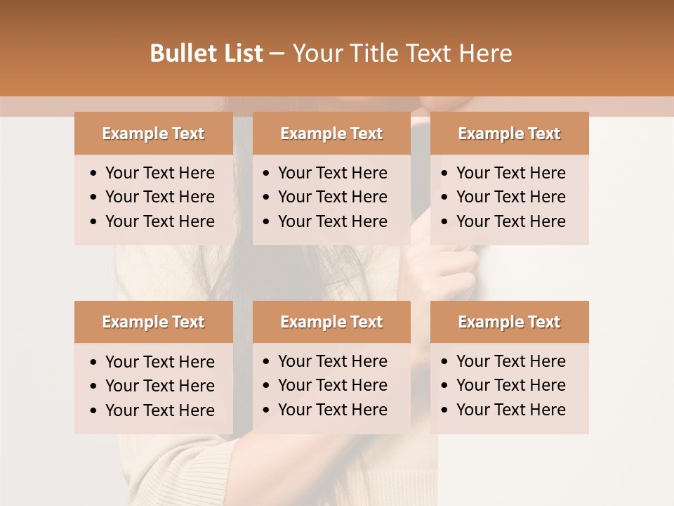 Happy Pretty Behind PowerPoint Template