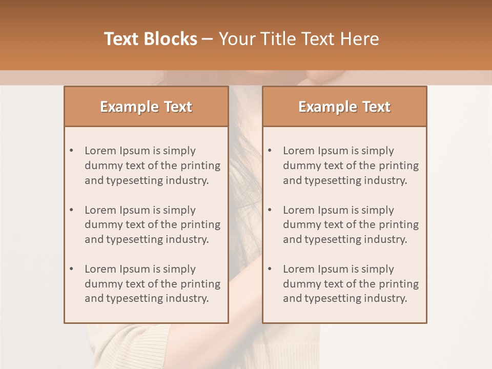 Happy Pretty Behind PowerPoint Template