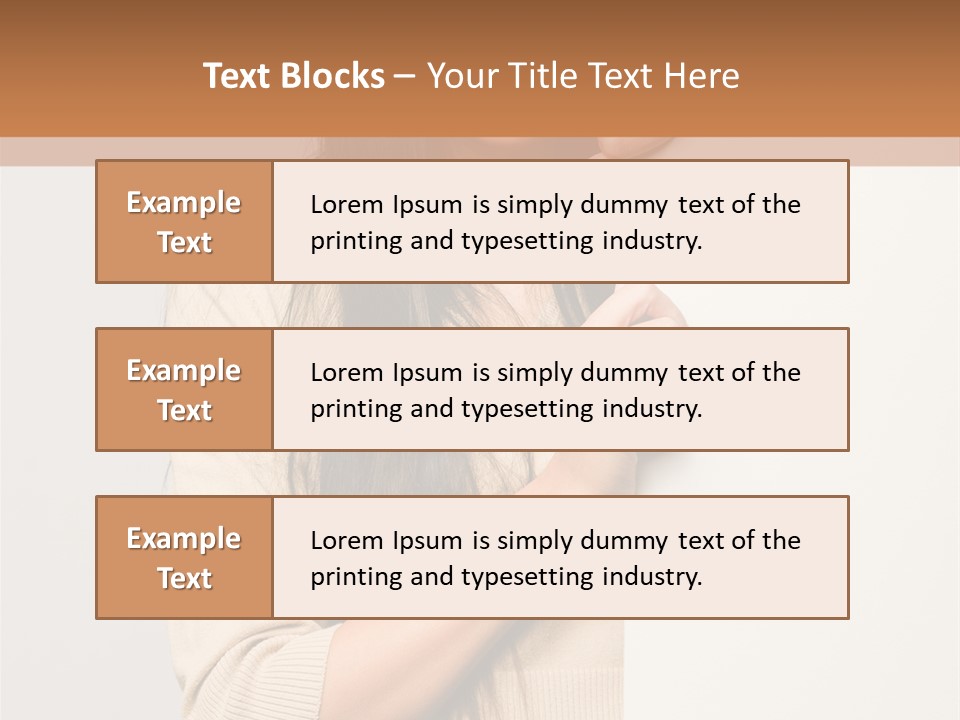 Happy Pretty Behind PowerPoint Template
