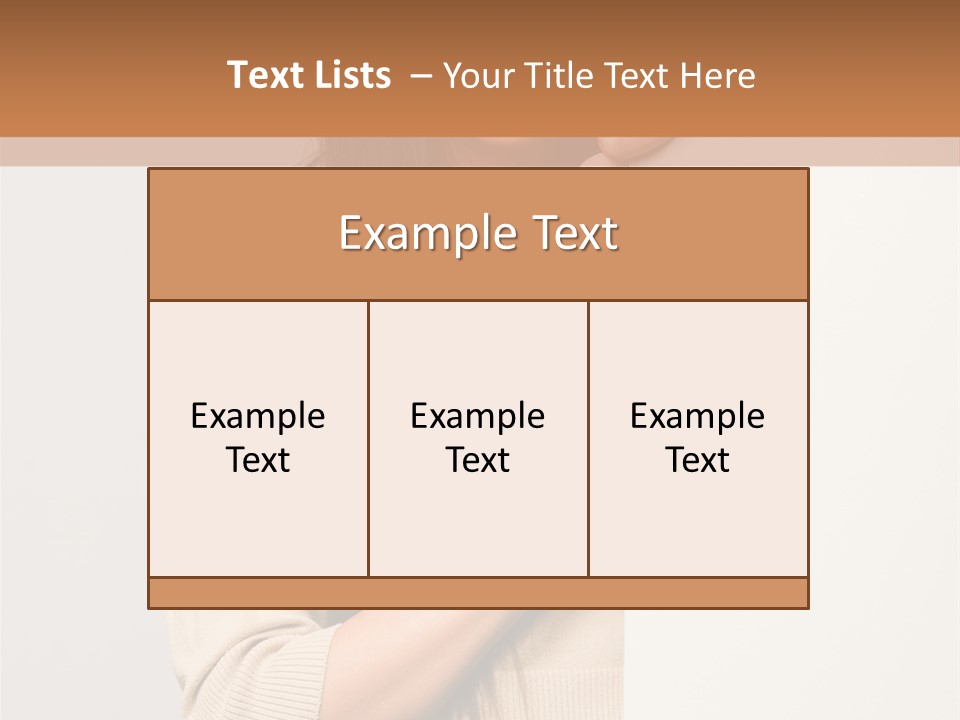 Happy Pretty Behind PowerPoint Template