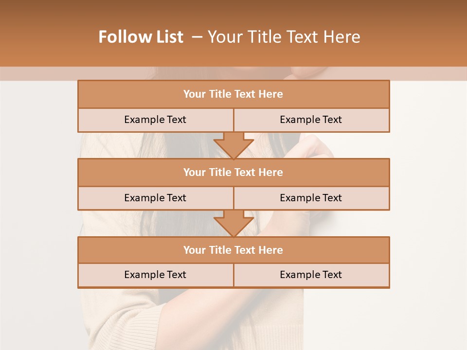 Happy Pretty Behind PowerPoint Template