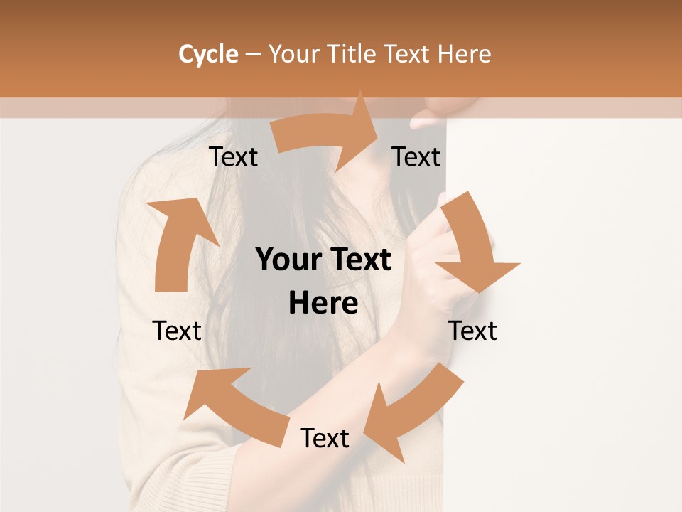 Happy Pretty Behind PowerPoint Template