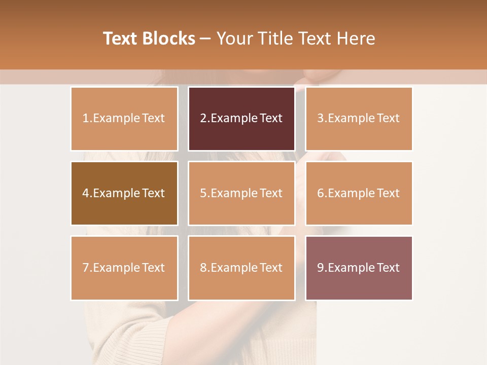 Happy Pretty Behind PowerPoint Template