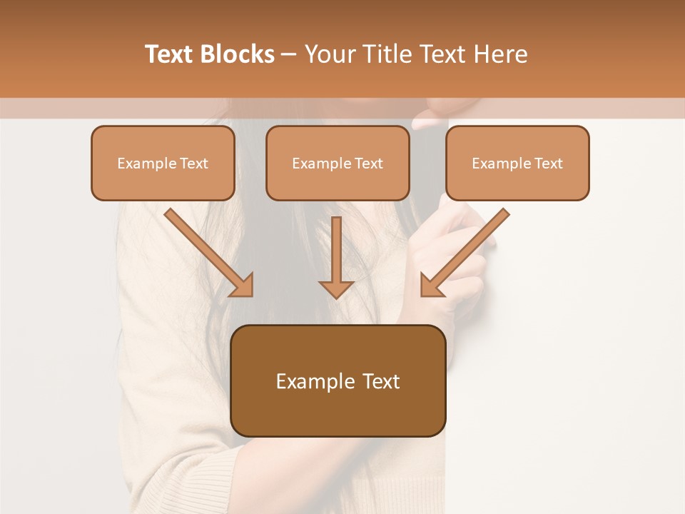 Happy Pretty Behind PowerPoint Template