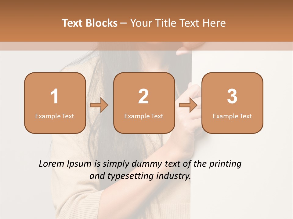 Happy Pretty Behind PowerPoint Template