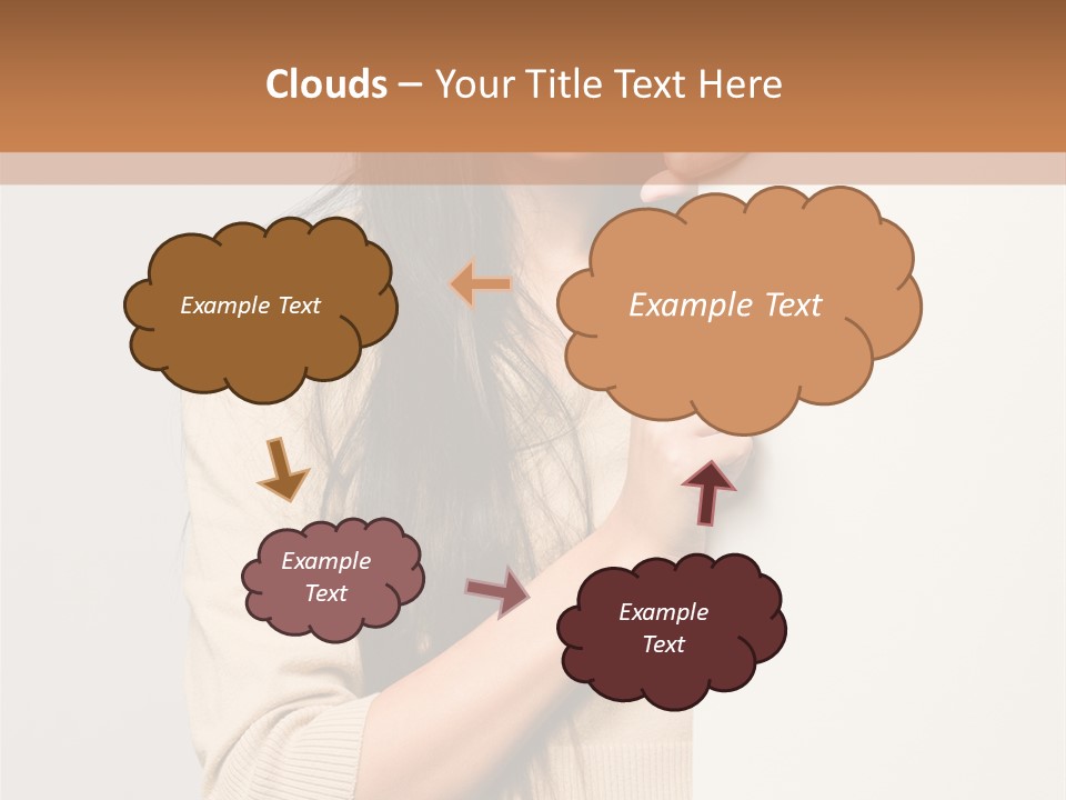 Happy Pretty Behind PowerPoint Template