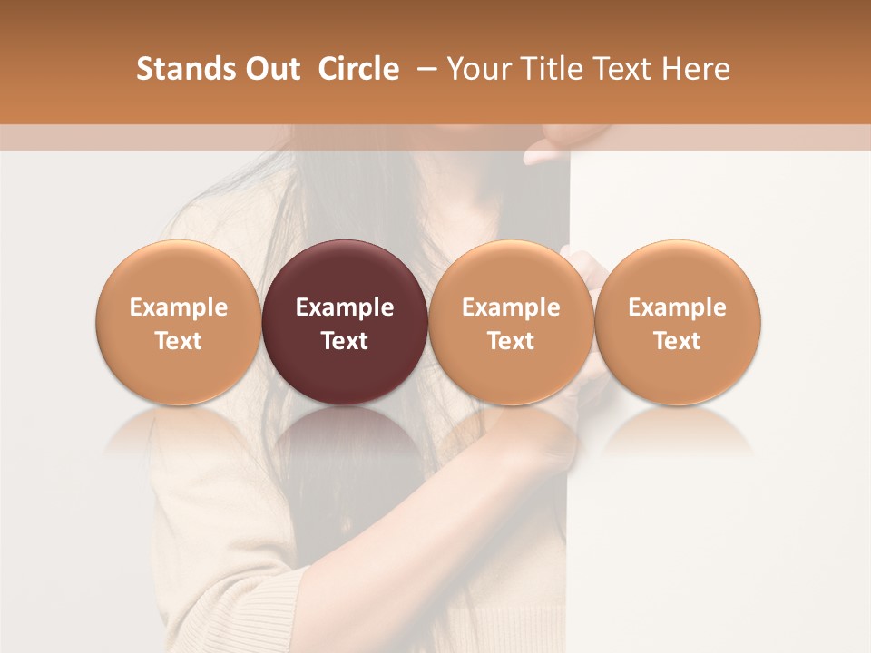 Happy Pretty Behind PowerPoint Template