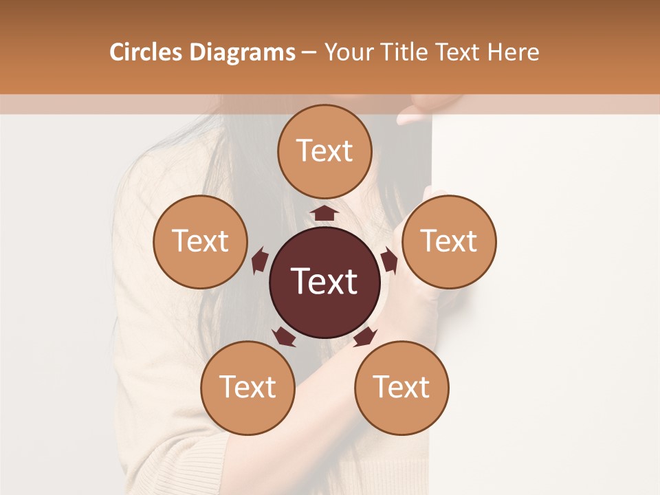 Happy Pretty Behind PowerPoint Template