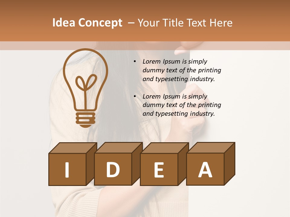 Happy Pretty Behind PowerPoint Template