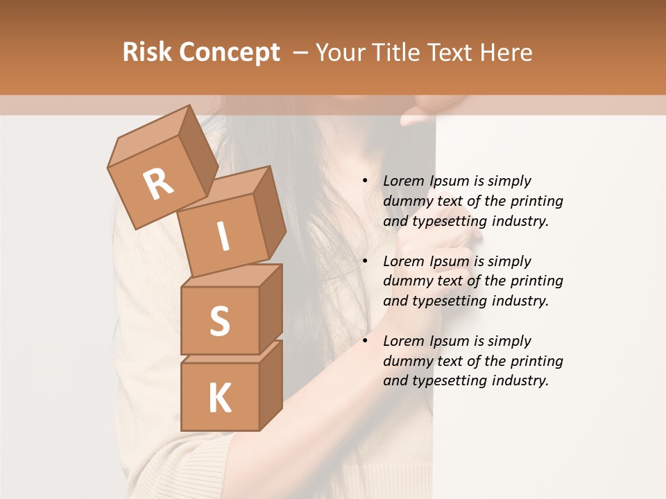 Happy Pretty Behind PowerPoint Template