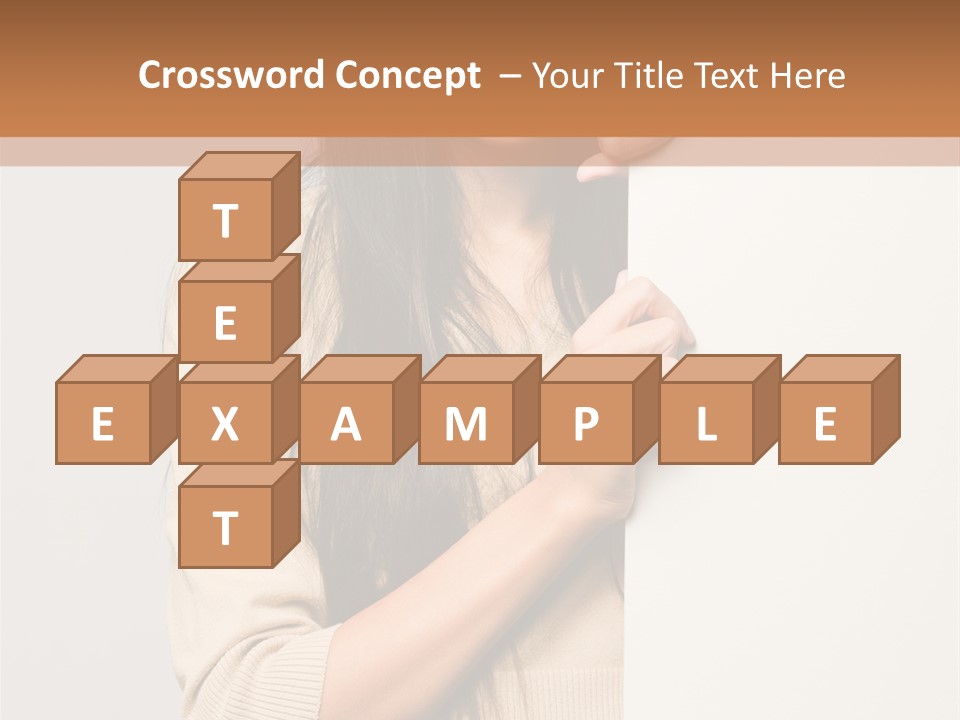 Happy Pretty Behind PowerPoint Template