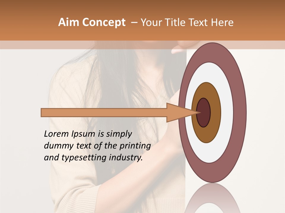 Happy Pretty Behind PowerPoint Template