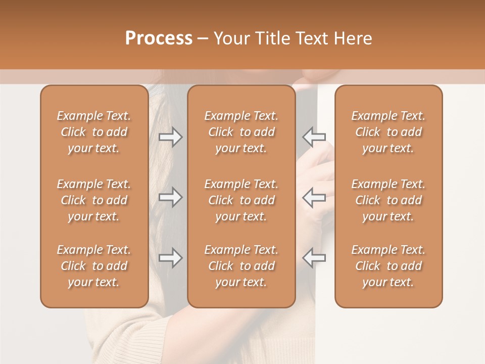 Happy Pretty Behind PowerPoint Template
