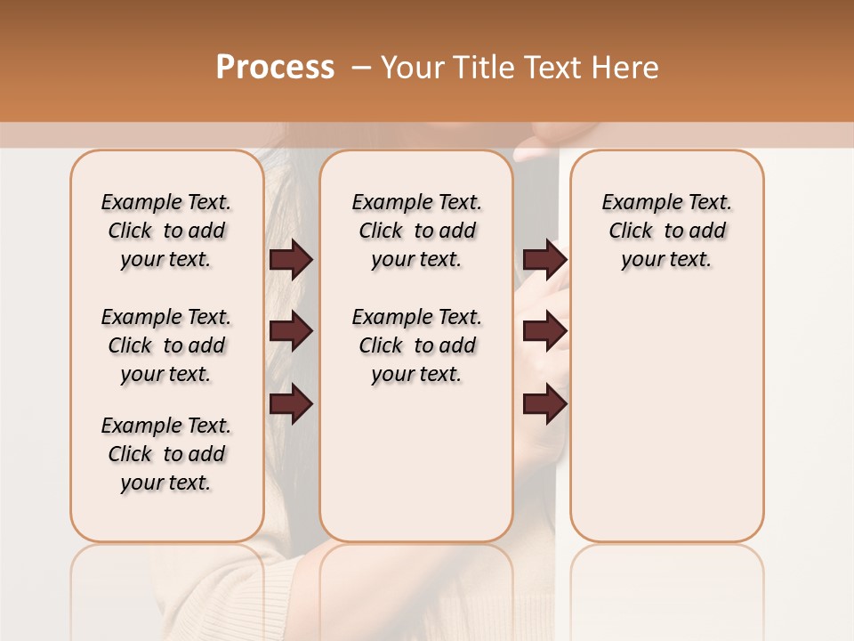 Happy Pretty Behind PowerPoint Template