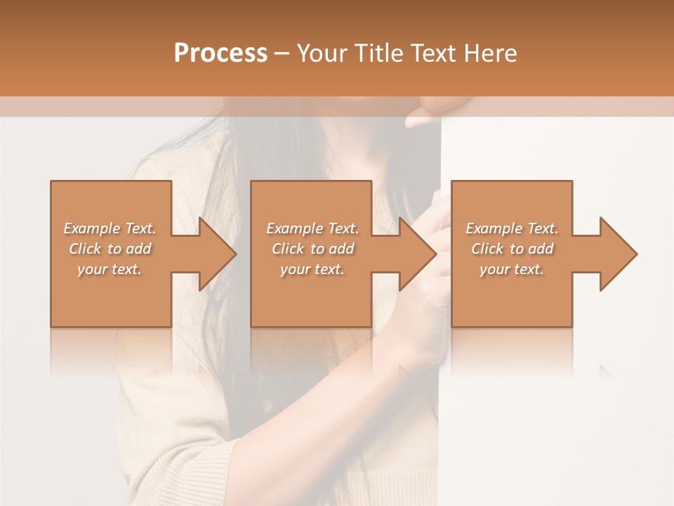 Happy Pretty Behind PowerPoint Template