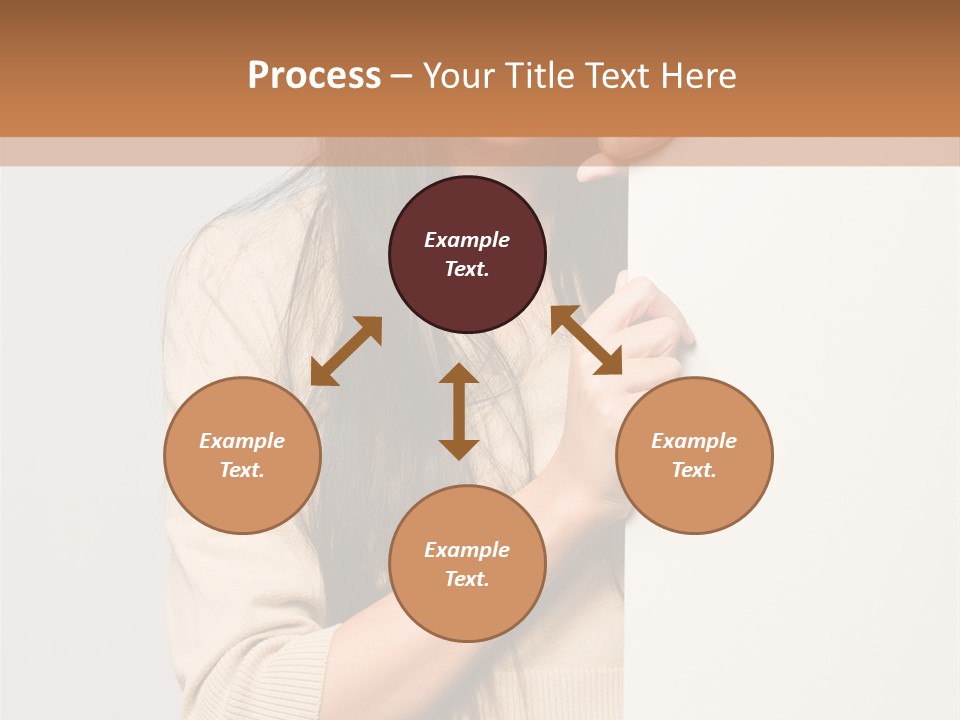 Happy Pretty Behind PowerPoint Template