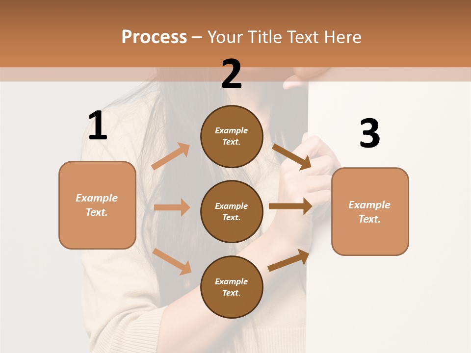 Happy Pretty Behind PowerPoint Template