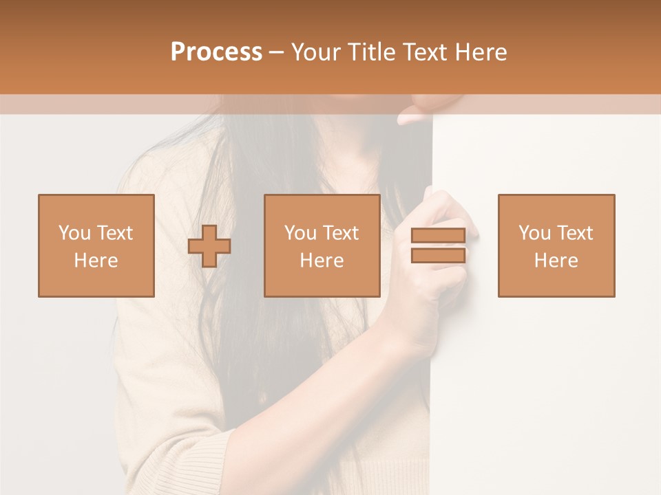 Happy Pretty Behind PowerPoint Template