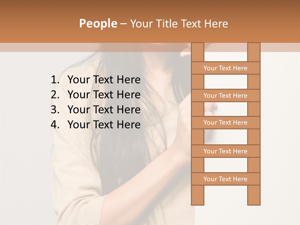 Happy Pretty Behind PowerPoint Template