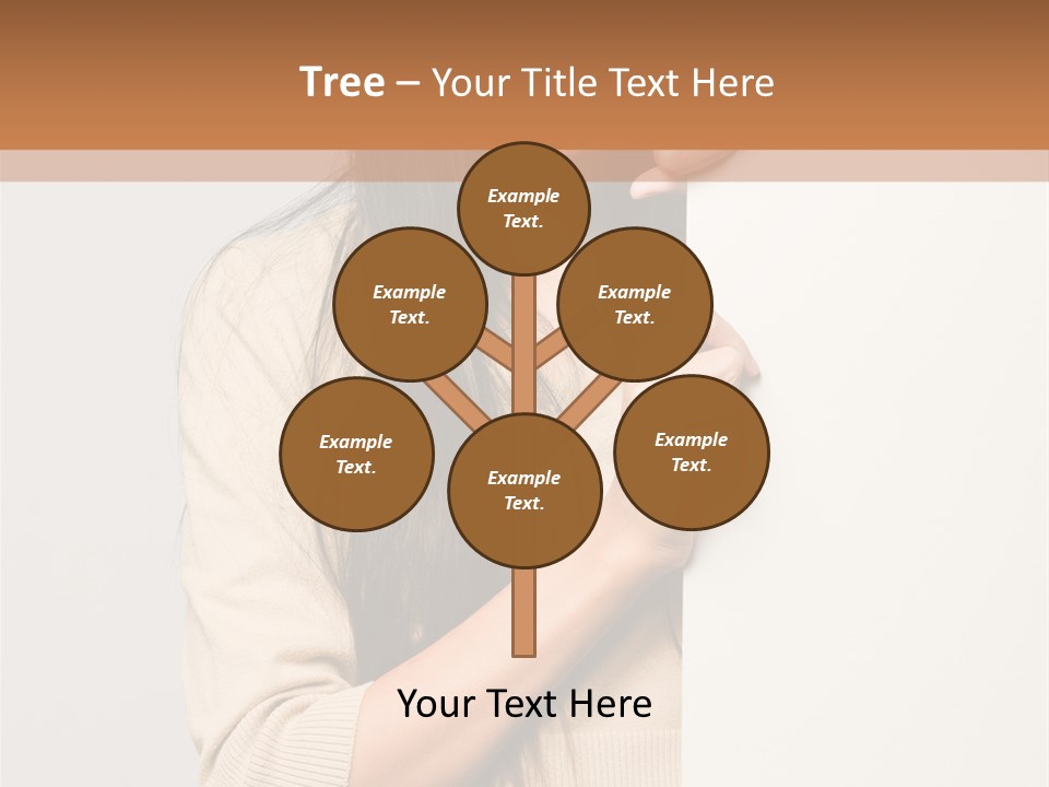 Happy Pretty Behind PowerPoint Template