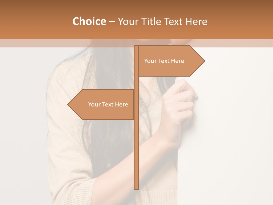 Happy Pretty Behind PowerPoint Template