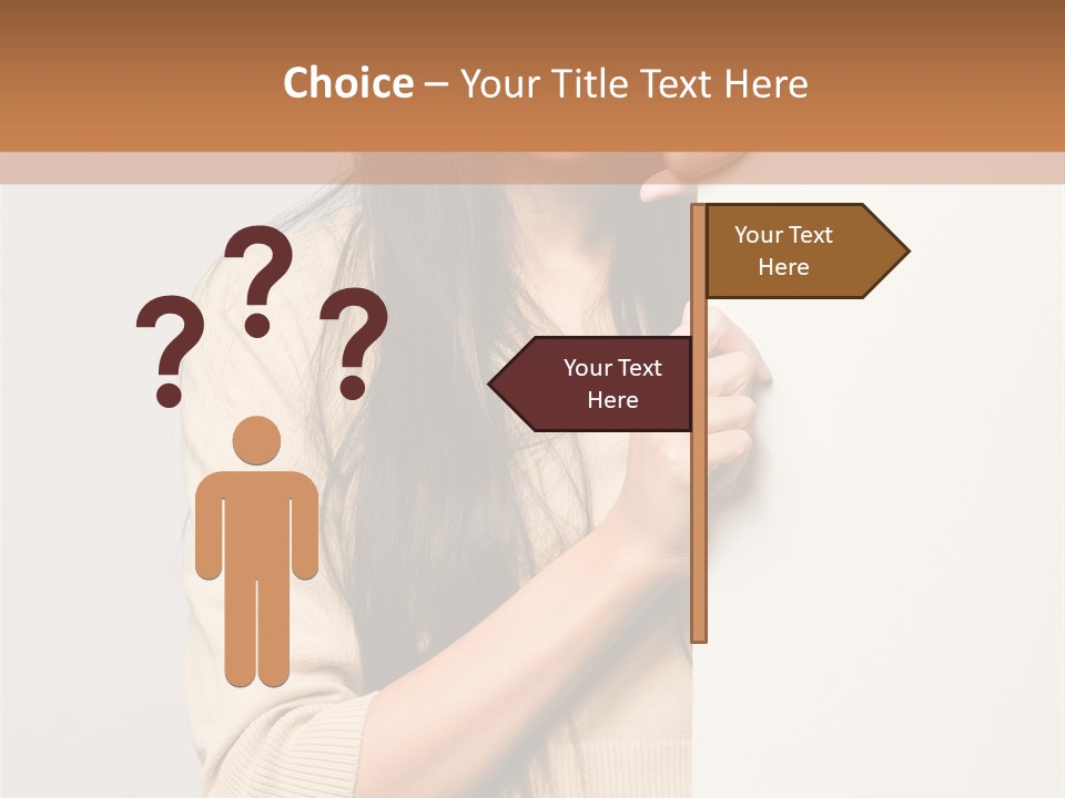 Happy Pretty Behind PowerPoint Template