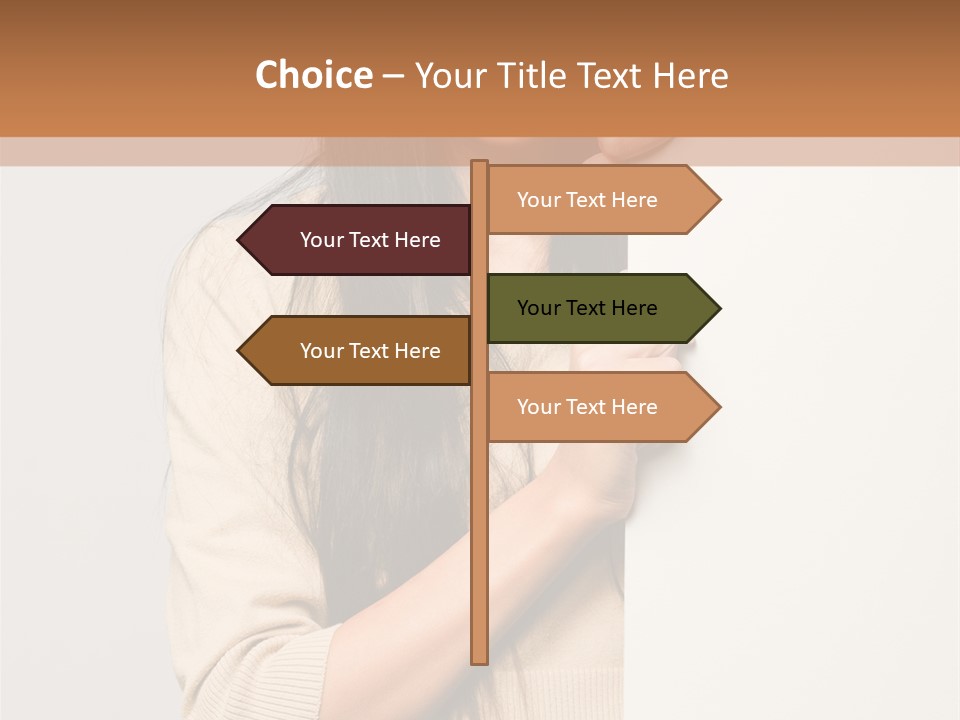 Happy Pretty Behind PowerPoint Template