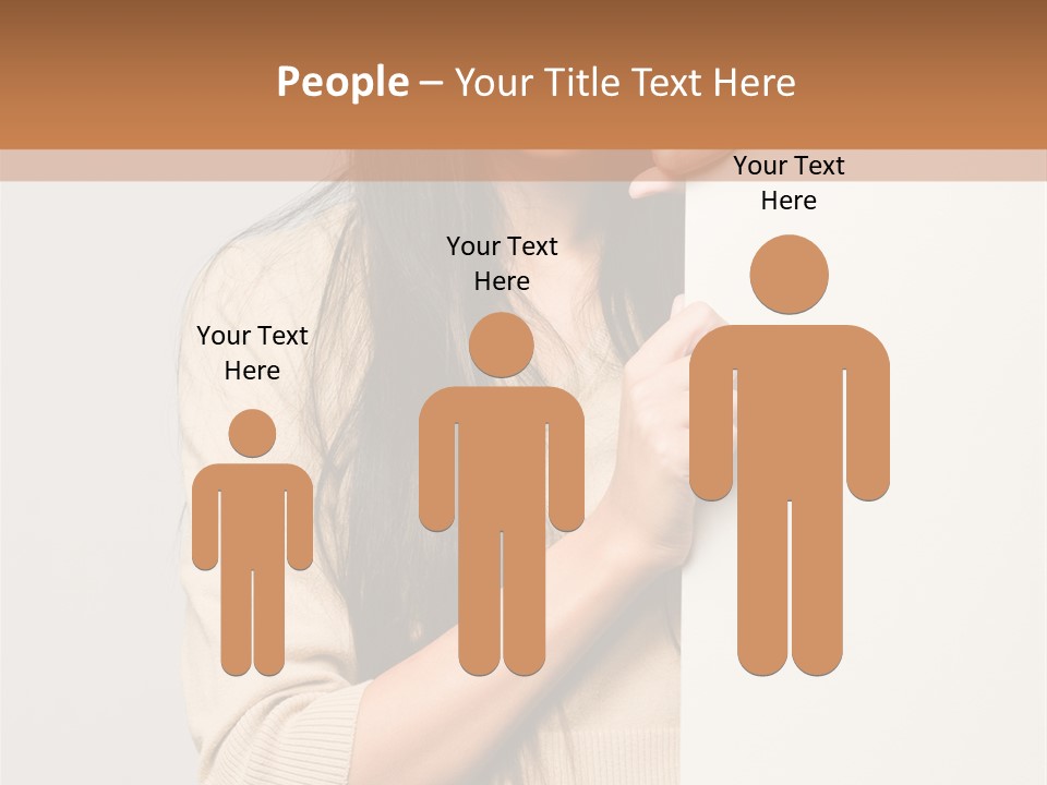 Happy Pretty Behind PowerPoint Template