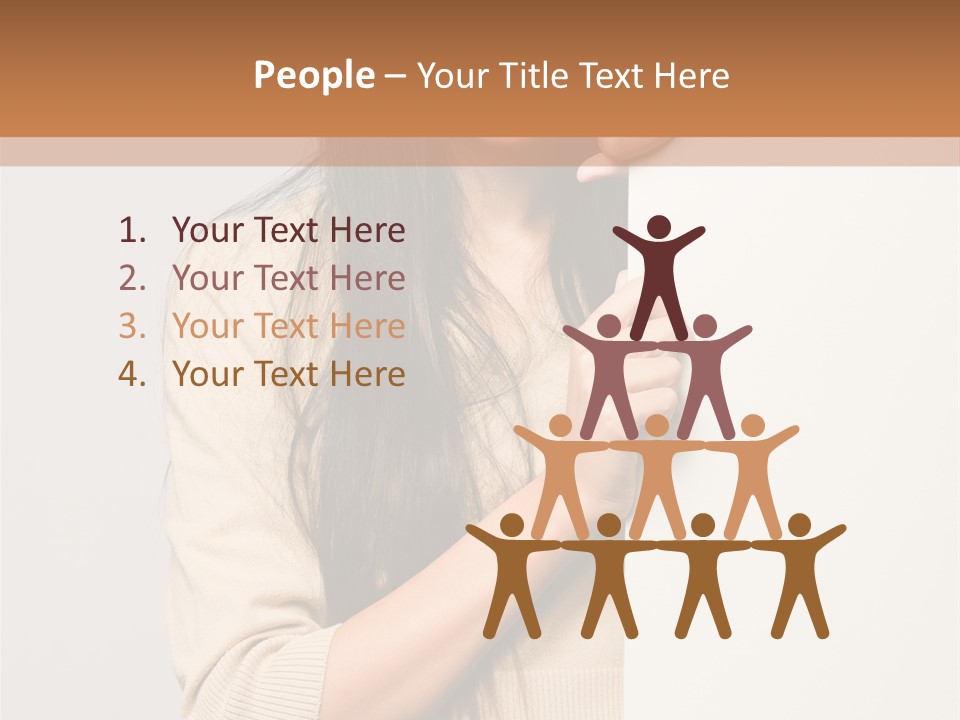 Happy Pretty Behind PowerPoint Template