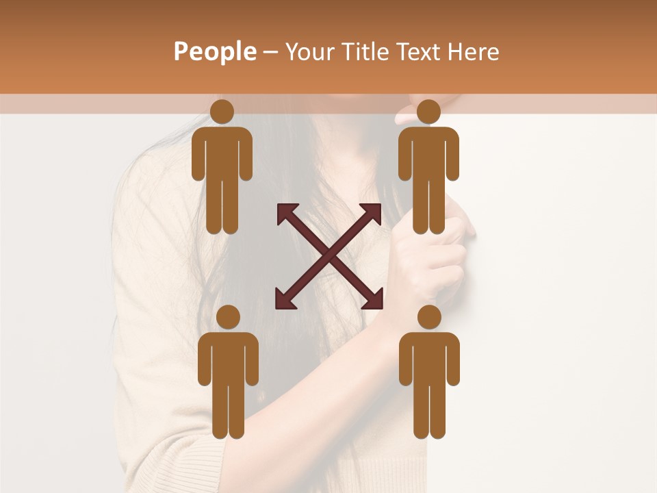 Happy Pretty Behind PowerPoint Template