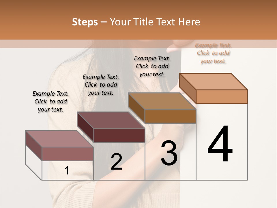 Happy Pretty Behind PowerPoint Template