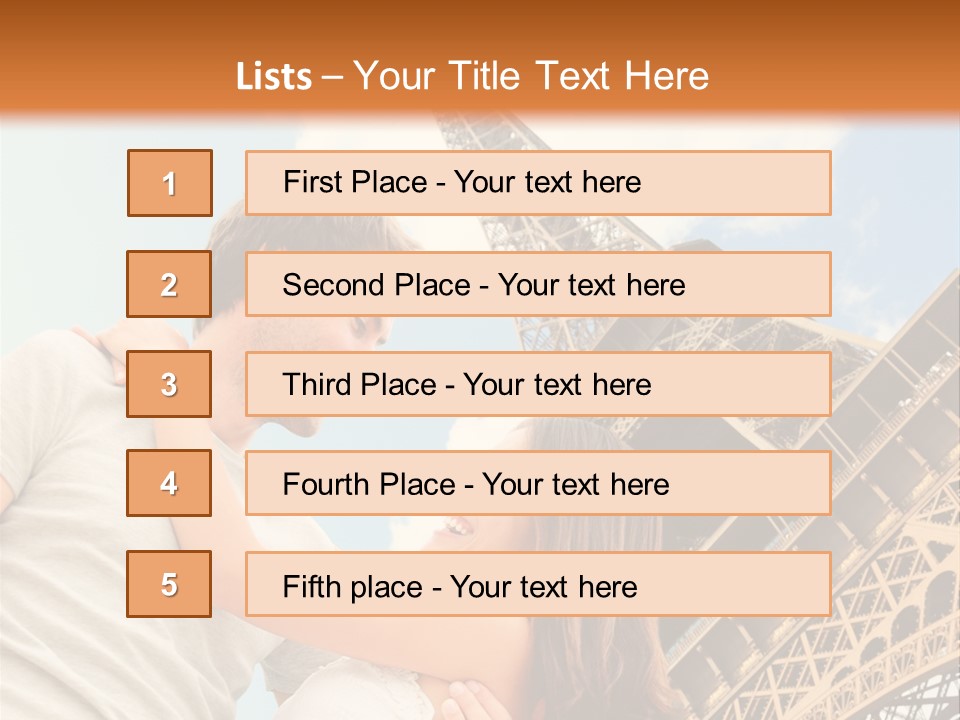 Dating France Man PowerPoint Template