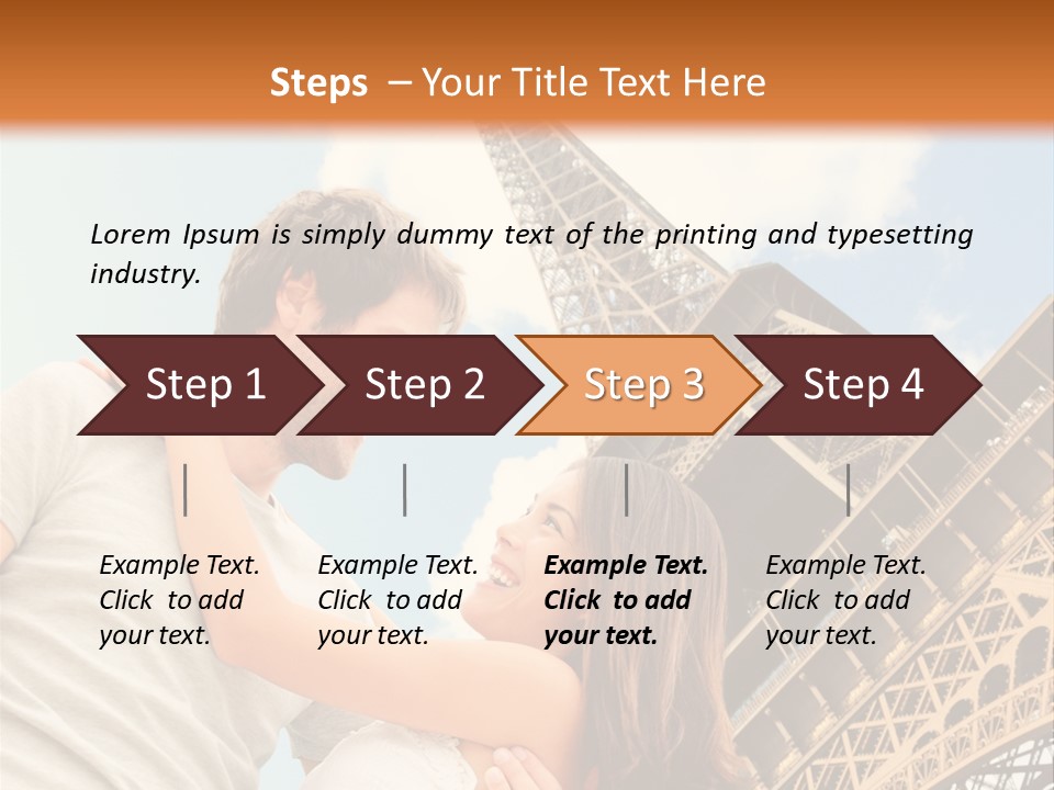 Dating France Man PowerPoint Template