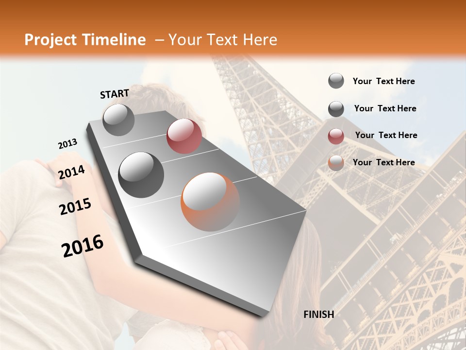 Dating France Man PowerPoint Template