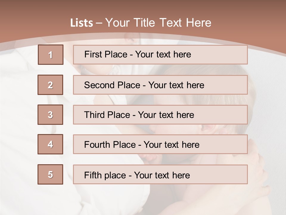 Beautiful Boy Healthy PowerPoint Template