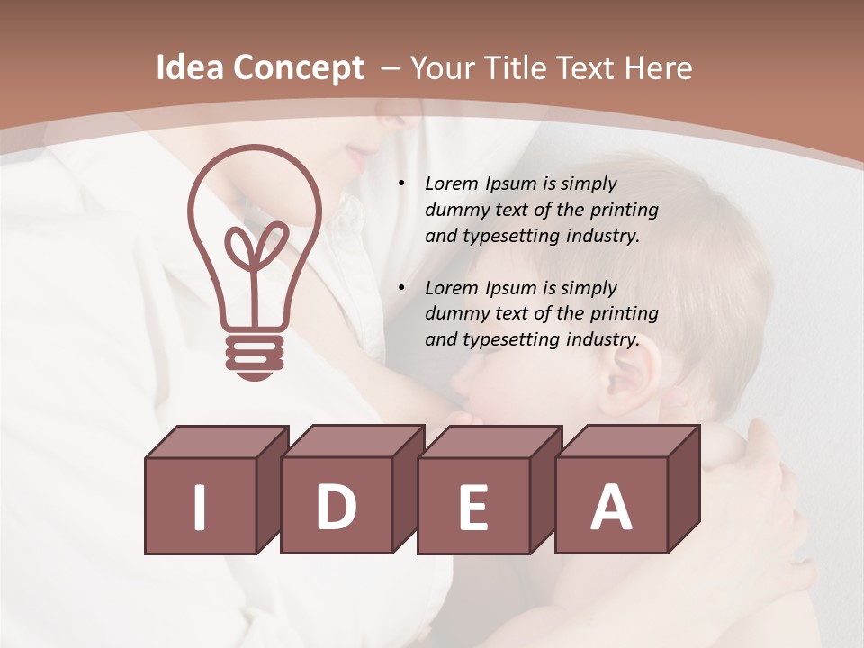 Beautiful Boy Healthy PowerPoint Template