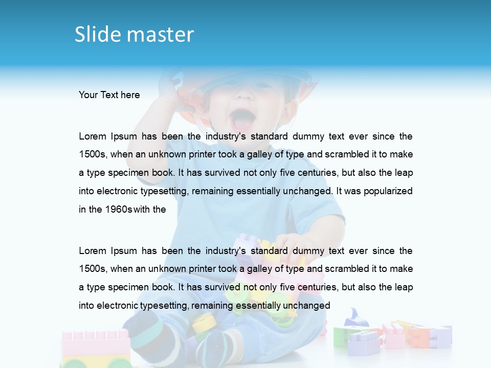Happiness Toddler Kid PowerPoint Template