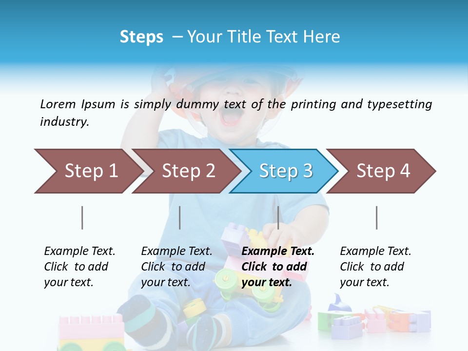 Happiness Toddler Kid PowerPoint Template