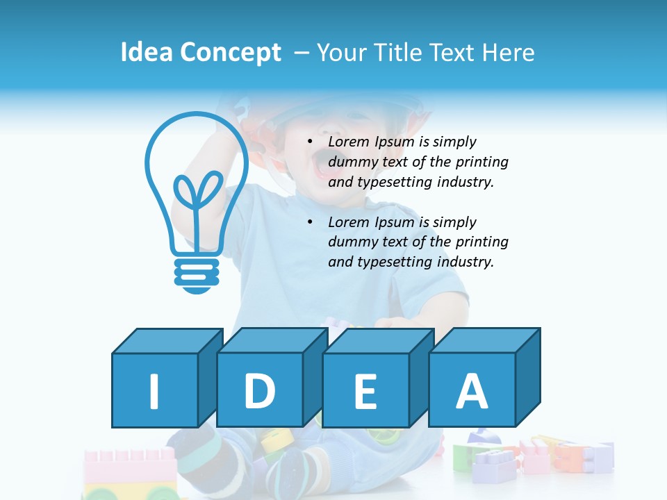 Happiness Toddler Kid PowerPoint Template