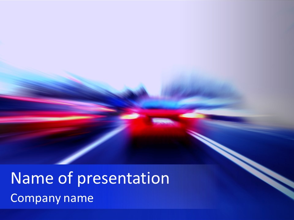 Line Flash Shot PowerPoint Template