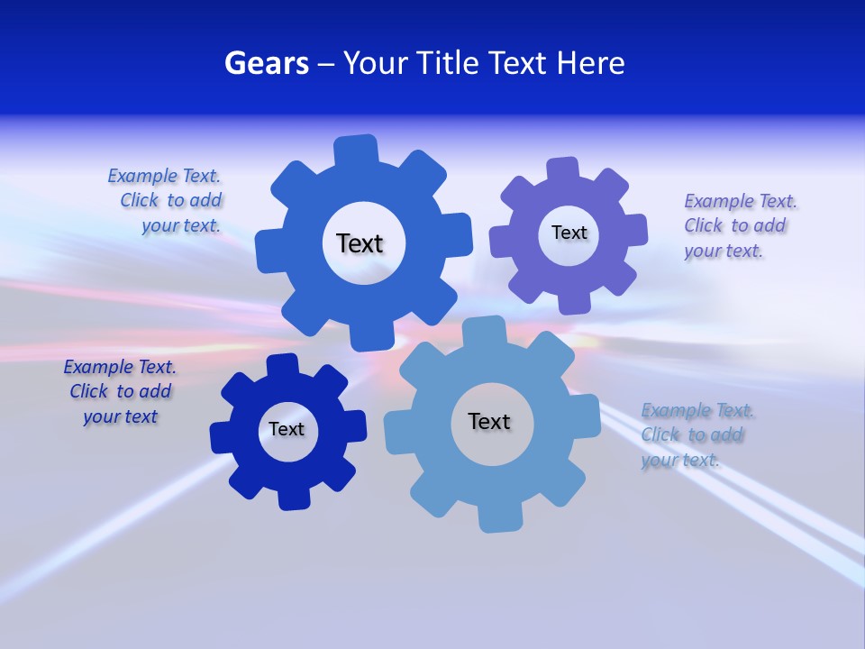 Line Flash Shot PowerPoint Template