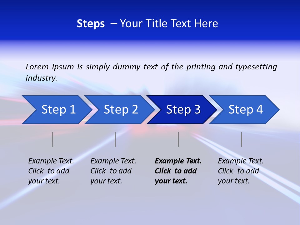 Line Flash Shot PowerPoint Template