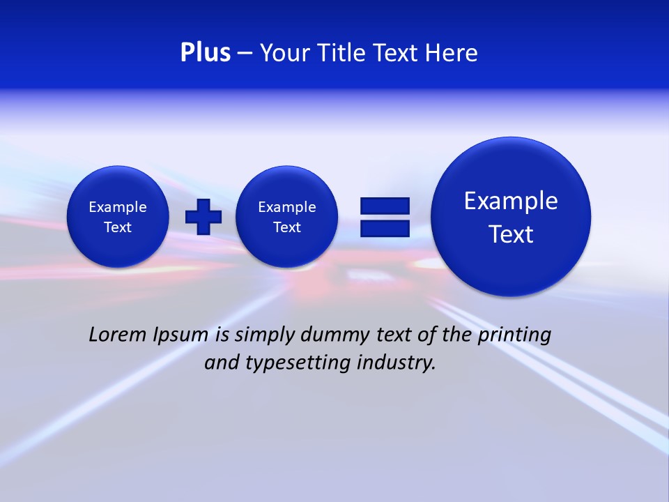 Line Flash Shot PowerPoint Template