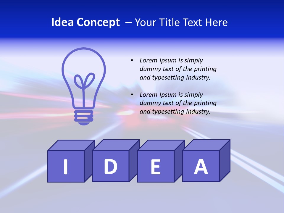 Line Flash Shot PowerPoint Template