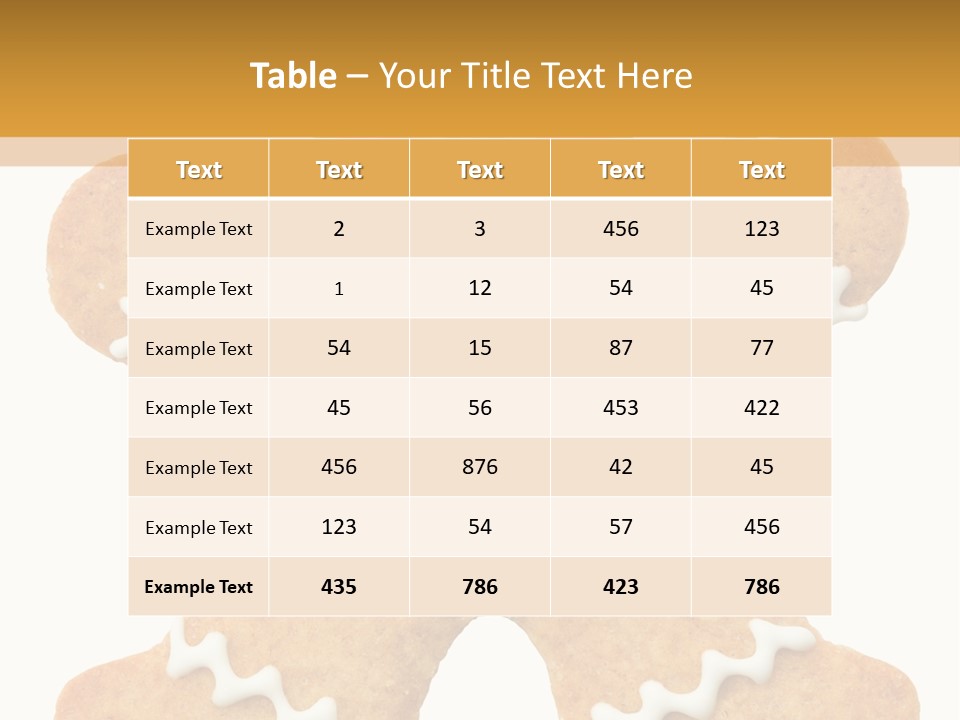 Home Baked Treat Festive PowerPoint Template