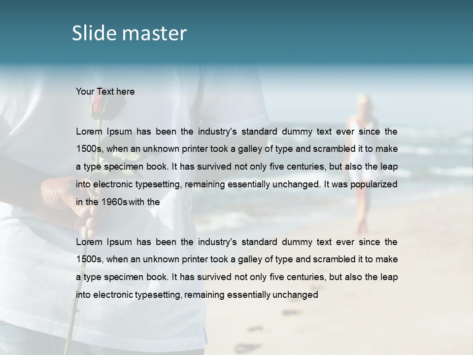 Wave Bliss Seashore PowerPoint Template